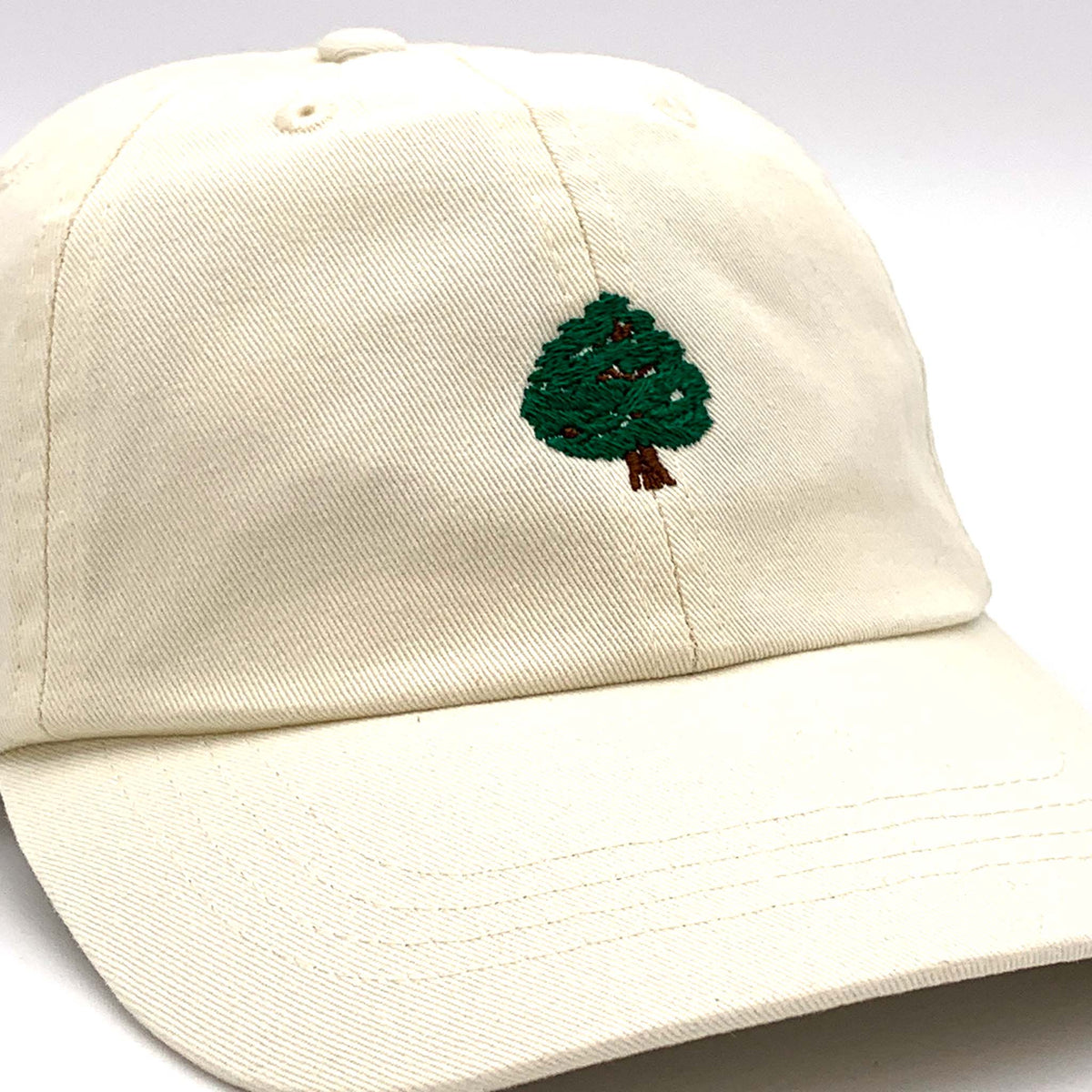 Embroidered Motif Cap - Tree